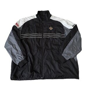 New Orleans Saints Reebok NFL Light Jersey Windbreaker Sports Football 2XL